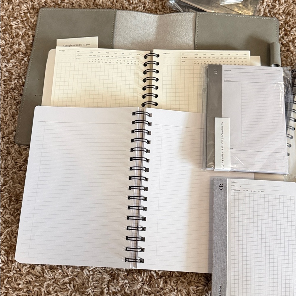 Cloth and Paper Assorted Planner Stickers, Annotation set and Notebooks - Picture 5 of 8